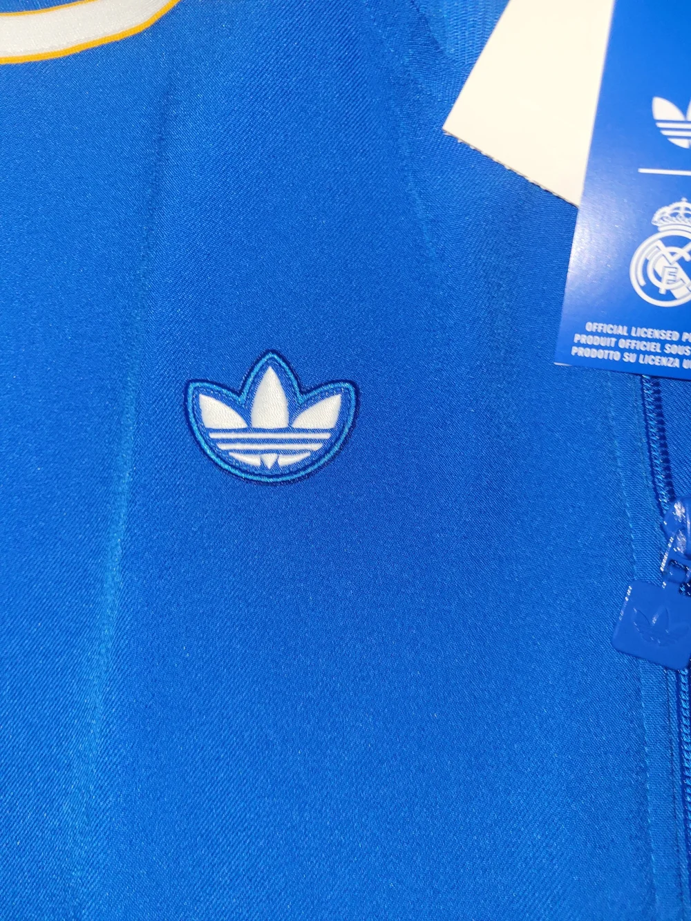 Real Madrid Terrace Icons Track Top - Blue Bird/White